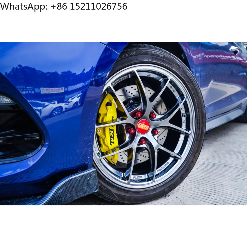 Forged Front Brake Caliper 4 Piston - フロントビッグブレーキキット 4ピストン鍛造キャリパーローター 330x28MMディスク エラントラ2010-2021 18インチホイール用