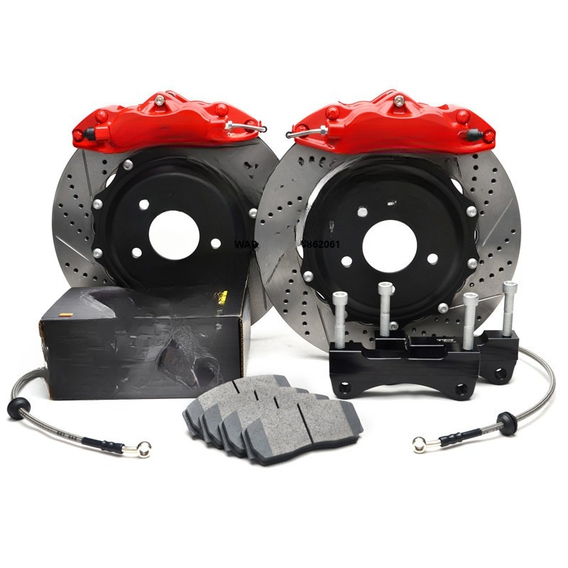 Forged Front Brake Caliper 4 Piston - 鍛造ブレーキキャリパー 4ピストンフロントキャリパー ディスクローター 355x28MM 18インチホイール ゴルフ7