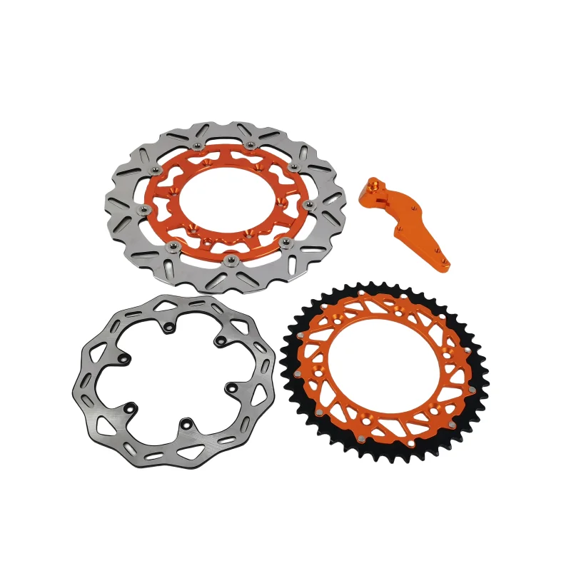 Floating Brake Disc 320Mm Supermoto - 320mmオートバイフロントフローティングブレーキディスクスプロケットスーパーモトホイールパーツキット新品