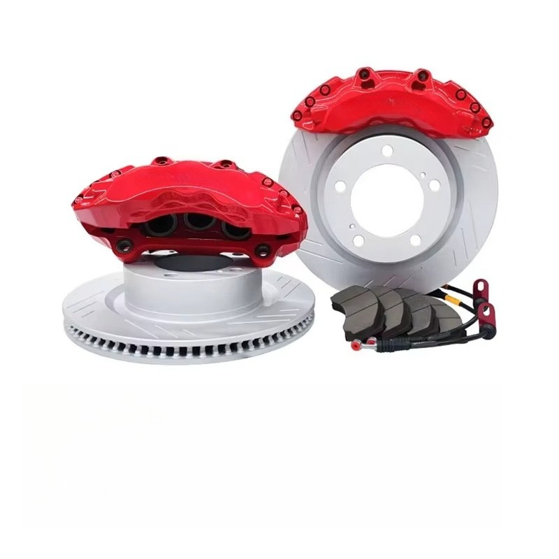 Forged Front Brake Caliper 4 Piston - カスタム鍛造一体型6ピストンフロント4ピストンリアブレーキキャリパーキット新品状態 GXアコードX5ラングラー用