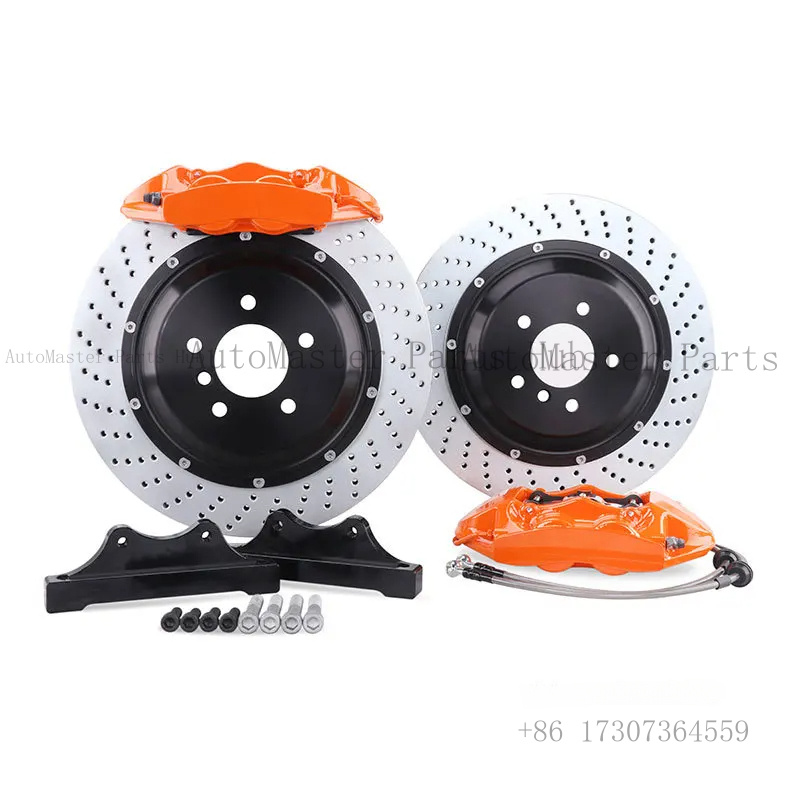 Forged Front Brake Caliper 4 Piston - ブレーキキット高性能レーシングブレーキキャリパーキットフロントフォージングAP 7600用4ピストンディスク285/295/300MMディスクキット付き