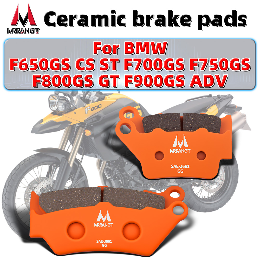 Carbon Ceramic Motorcycle Brake Rotor - MRRANGT オートバイフロントリアセラミックブレーキパッド低粉塵セット F650GS F650CS F650ST F900GS/ADV