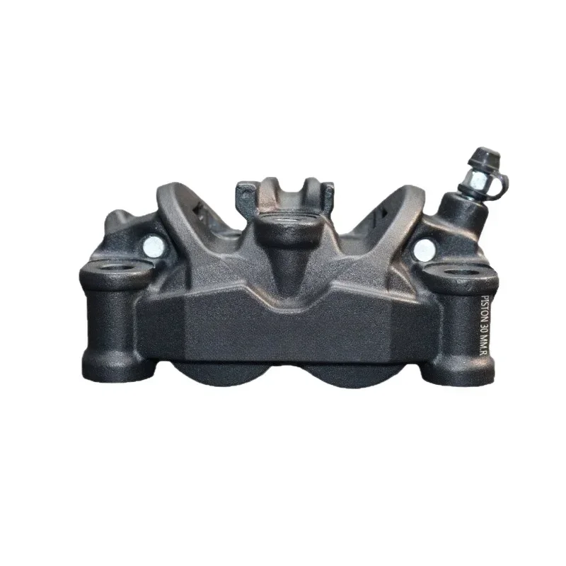 Forged Front Brake Caliper 4 Piston - クリアフォージドブレーキキャリパー非対称4ピストン100MMインストールロックポイント（フロントホイールブレーキ用）