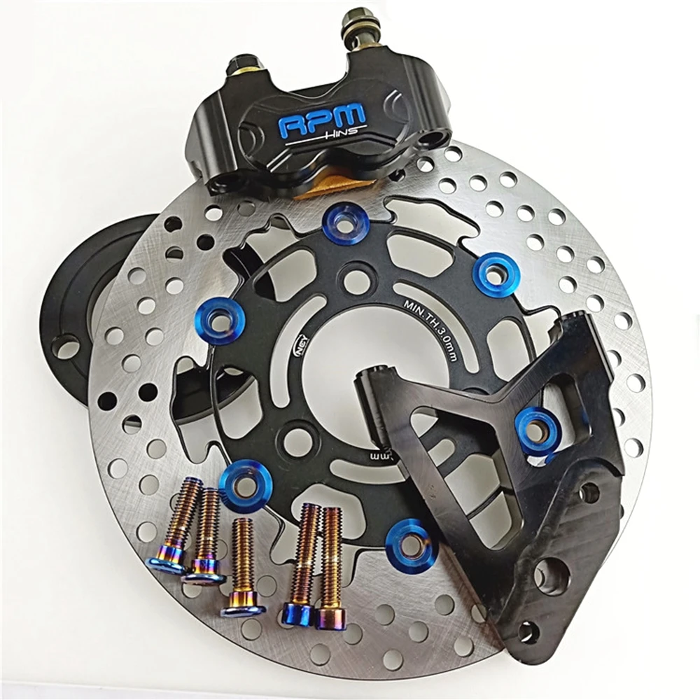 RPM CNC電動バイクスクーター82mmブレーキキャリパー - Front Rear Brake Caliper Bracket Kit のレビューと価格